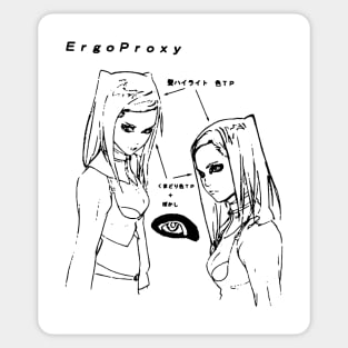 Re-L Mayer - eye sketch (black) Sticker